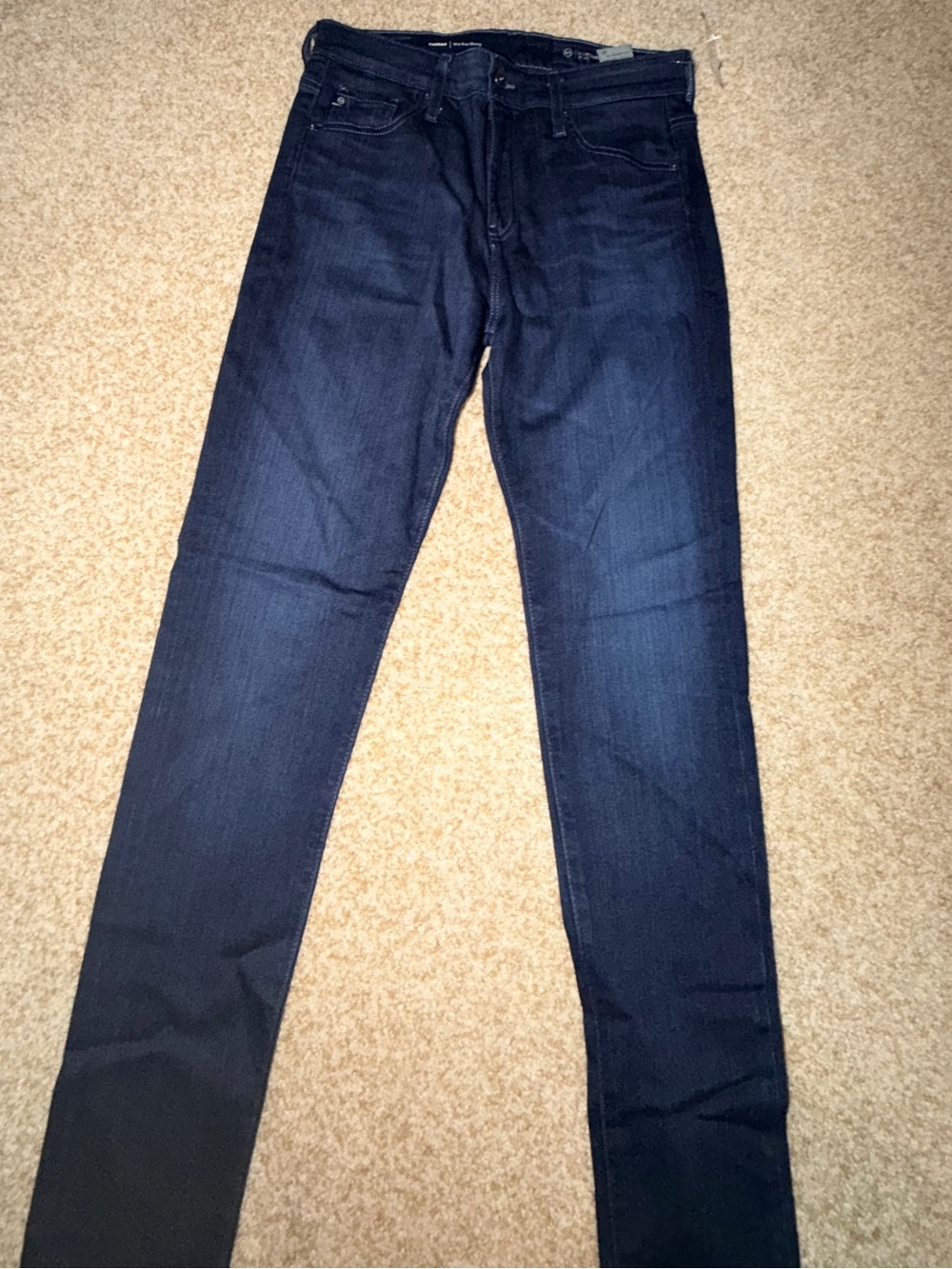AG Adriano Goldschmied Men's Skinny Jeans in Dark Blue Wash